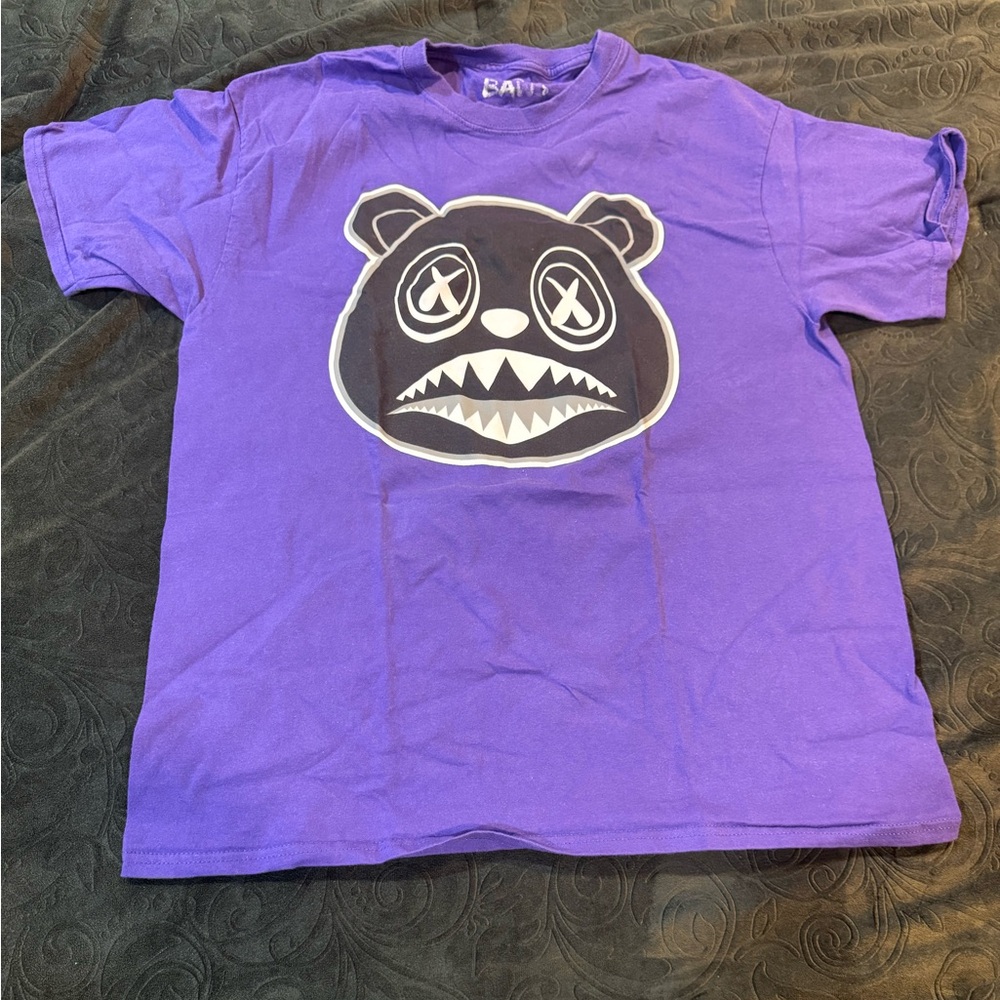 Purple Graphic Baws T-Shirt for Men